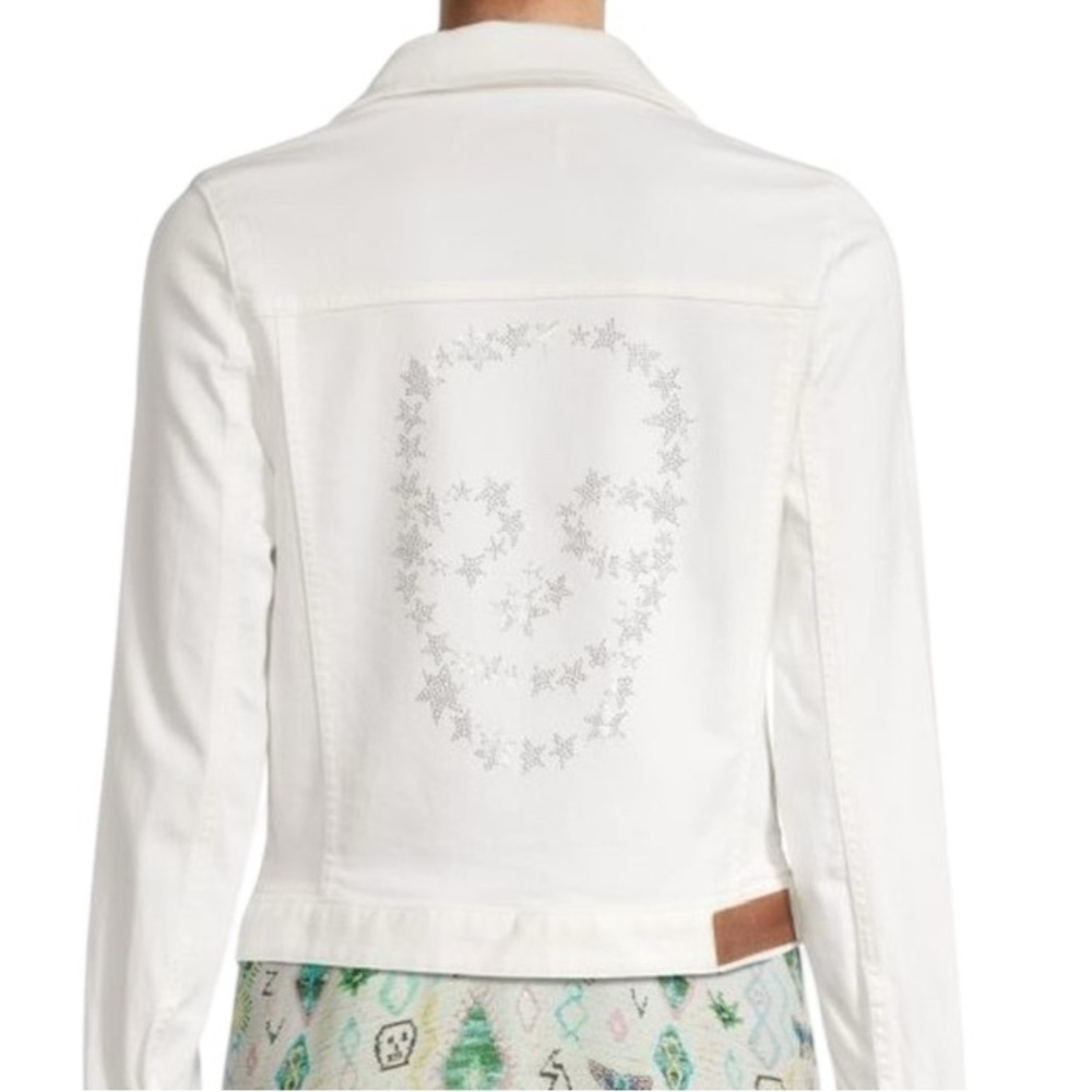 Zadig & Voltaire Kikoy Denim Jacket Skull Stars - Picture 2 of 11
